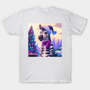 Cute Zebra Drawing T-Shirt